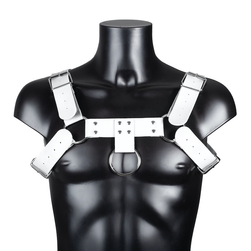 BDSMaster Harnais Simili Harnis Blanc